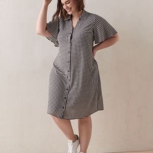 Gingham Shirt Dress